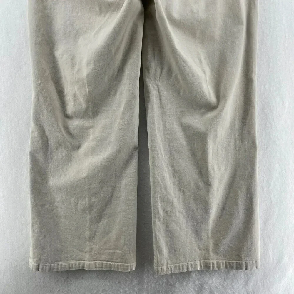 Calvin Klein Jeans Women's Sz 14 Beige Straight Ankle High-Rise Stretch Pockets - Picture 9 of 12